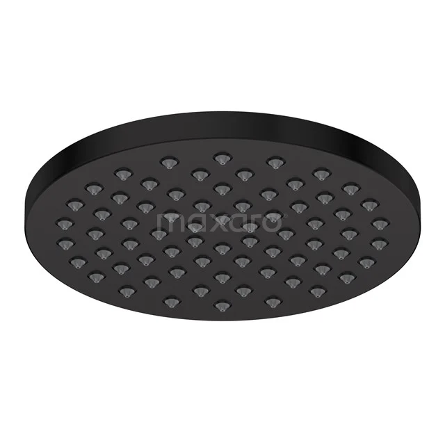 Regendusche Easy Schwarz, 20cm Duschkopf, Schwarz 270.100.200MB Schwarzer runder Regenduschekopf mit matter Oberfläche, ideal für ein modernes Badezimmer, ausgestattet mit feinen Wasserstrahlöffnungen.