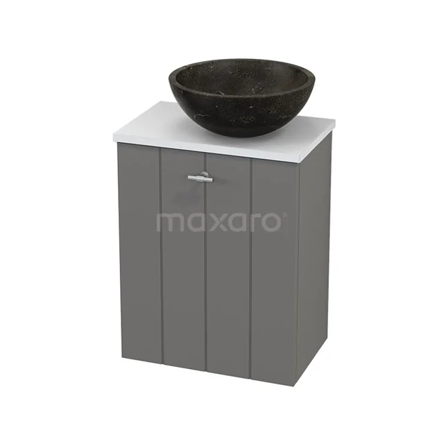 Toiletmeubel met Waskom Natuursteen Modulo+ Pico Basalt 41cm BMC000692
