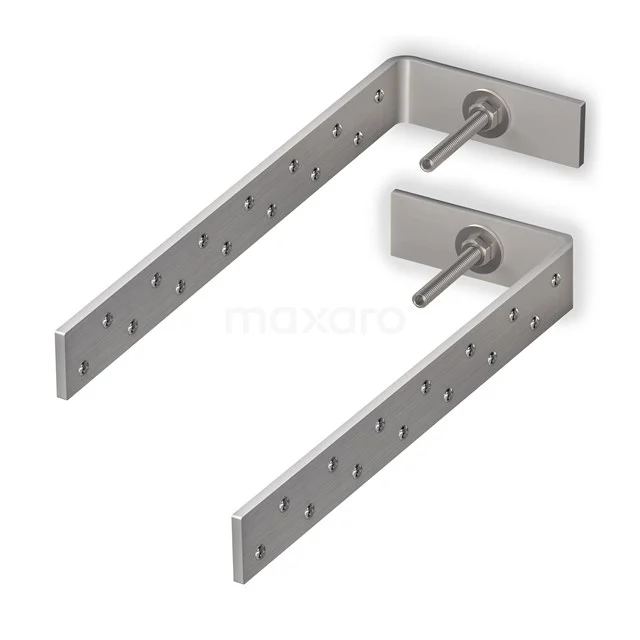 Edelstahl Wandstützen für Waschbecken, L-förmiges Design, geeignet für moderne Badezimmerinstallation, robustes und langlebiges Material.