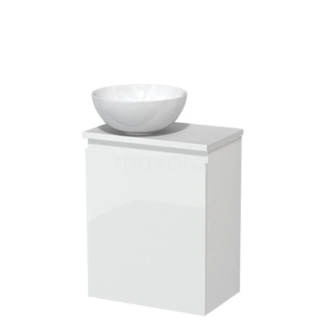 Toiletmeubel met Waskom Keramiek Modulo Hoogglans Wit 41 cm TMK10-04928
