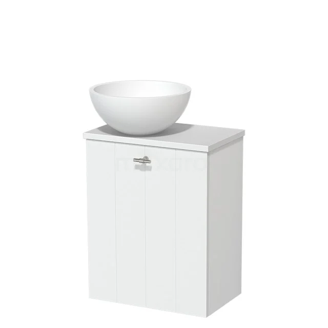 Toiletmeubel met Waskom Solid Surface Mat Modulo Mat Wit 41 cm TMK10-00203