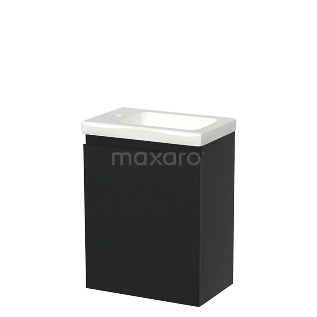 Modulo Pico Toilet unit with basin | 40 cm Matte black Handleless front Ceramic TMW10-00013