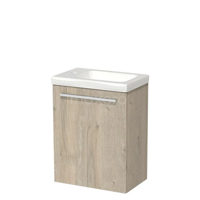 Modulo Pico Toilet unit with basin | 40 cm Light grey oak Flat front Ceramic TMW10-00073