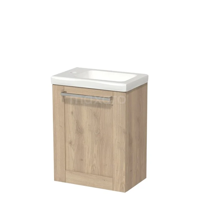 Modulo Pico Toilet unit with basin | 40 cm Light brown oak Frame Fronts Ceramic TMW10-00091