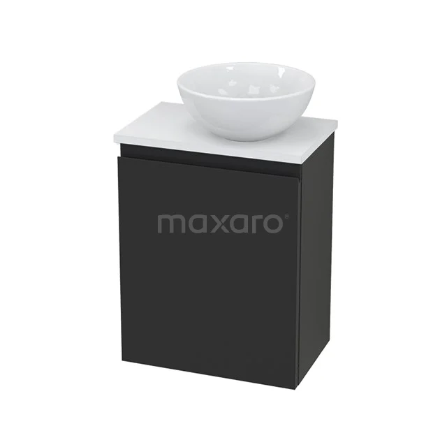 Toiletmeubel met Waskom Keramiek Modulo+ Pico Carbon 41cm BMC000815