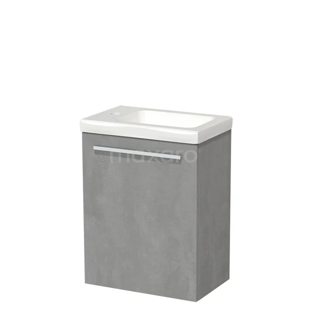Modulo Pico Toilet unit with basin | 40 cm Light grey concrete Flat front Ceramic TMW10-00133