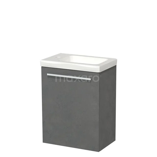 Modulo Pico Toilet unit with basin | 40 cm Dark grey concrete Flat front Ceramic TMW10-00139