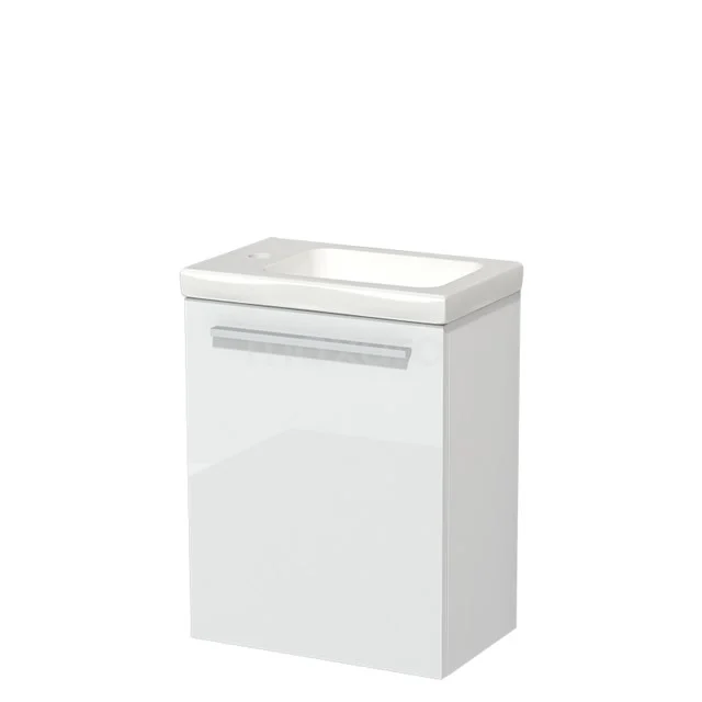 Modulo Pico Toilet unit with basin | 40 cm High-gloss white Flat front Ceramic TMW10-00145