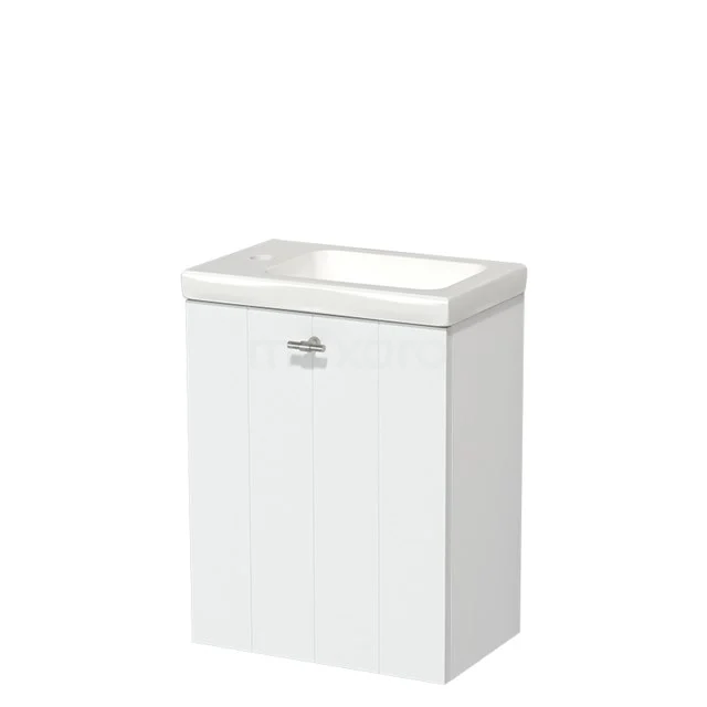 Modulo Pico Toilet unit with basin | 40 cm Matte white Lamel fronts Ceramic TMW10-00175