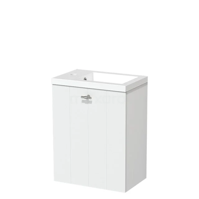 Toiletmeubel met Wastafel Mineraalmarmer Glanzend Modulo Mat Wit 40 cm TMW10-00180
