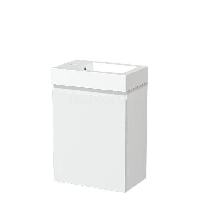Modulo Pico Toilet unit with basin | 40 cm Matte white Handleless front Mineral marble TMW10-00185