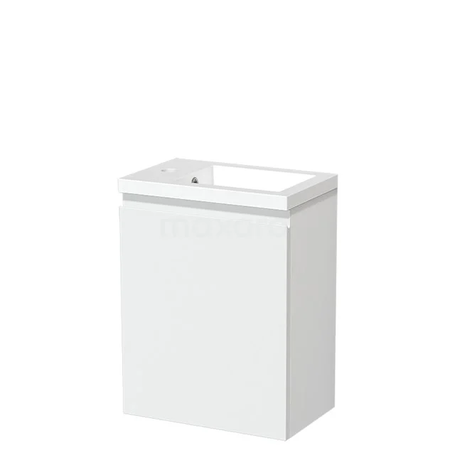 Toiletmeubel met Wastafel Mineraalmarmer Glanzend Modulo Mat Wit 40 cm TMW10-00339