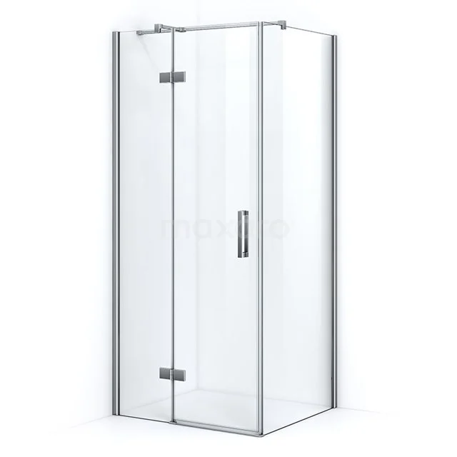 Pearl Shower cabin | 80x80 cm Chrome Clear glass Pivot door Square CPB0853310C Glass corner shower cabin with aluminium profile, modern look and pivot door, ideal for stylish bathroom fittings.