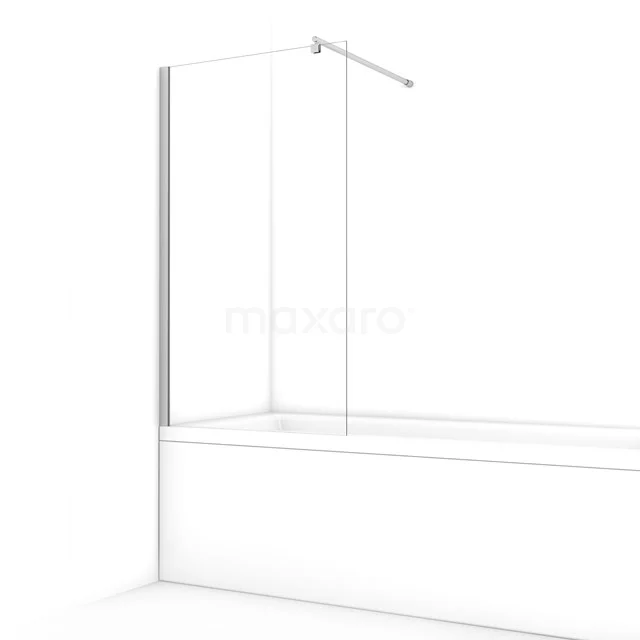 Zircon Comfort Badwand | 75 cm Chroom Helder glas BW-07513