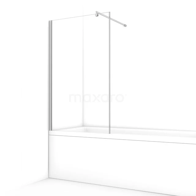 Zircon Comfort Badwand | 80 cm Chroom Helder glas BW-08013