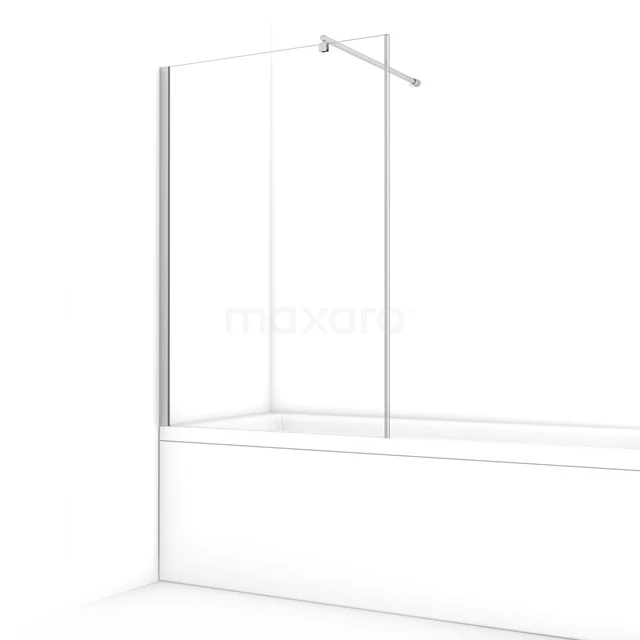 Zircon Comfort Badwand | 90 cm Chroom Helder glas BW-09013