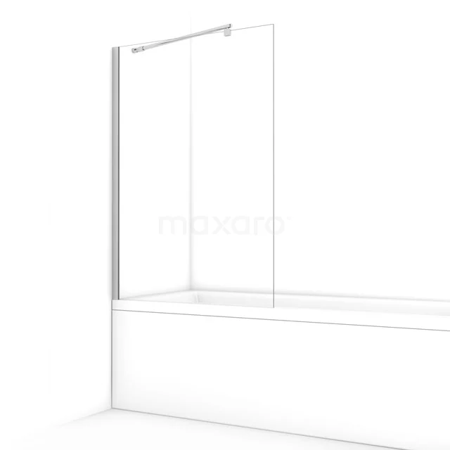 Zircon Comfort Bath screen | 90 cm Chrome Clear glass BW-09011