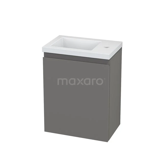 Toiletmeubel met Wastafel Mineraalmarmer Modulo+ Pico Basalt 40cm BMC001301