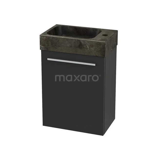 Toiletmeubel met Wastafel Natuursteen Modulo+ Pico Carbon 40cm BMC001110