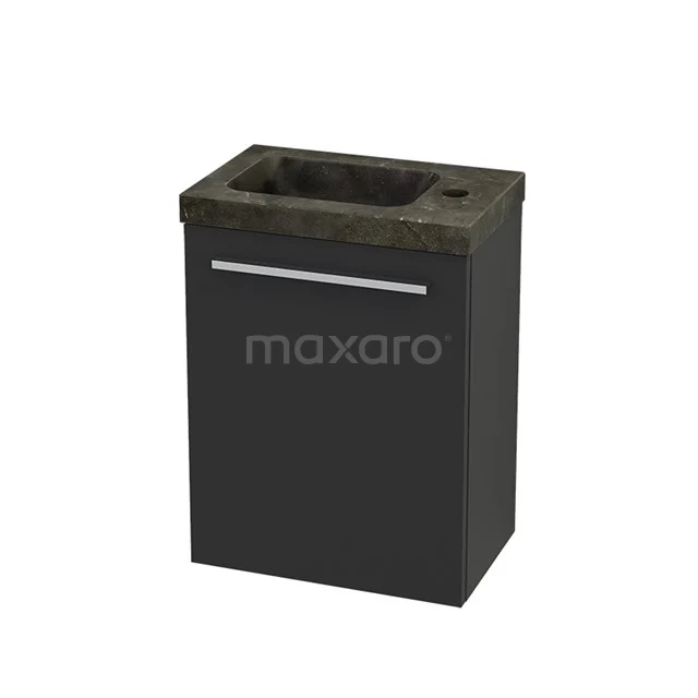 Toiletmeubel met Wastafel Natuursteen Modulo+ Pico Carbon 40cm BMC001112