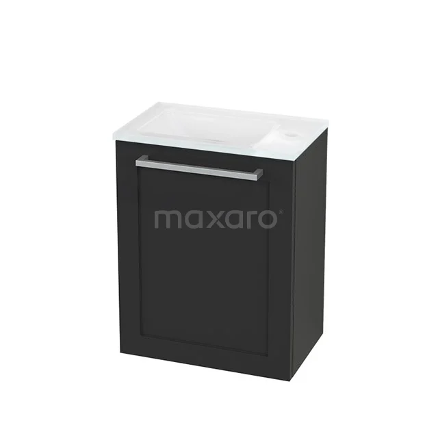 Toiletmeubel met Wastafel Glas Modulo+ Pico Carbon 40cm BMC001130