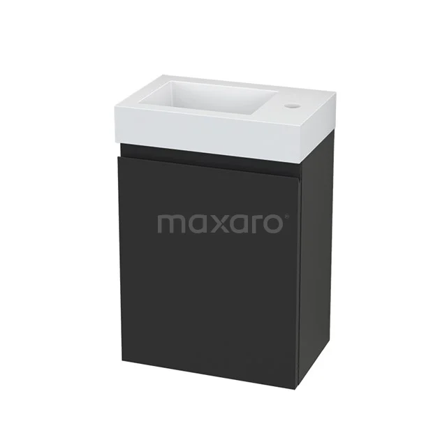 Toiletmeubel met Wastafel Mineraalmarmer Modulo+ Pico Carbon 40cm BMC001139