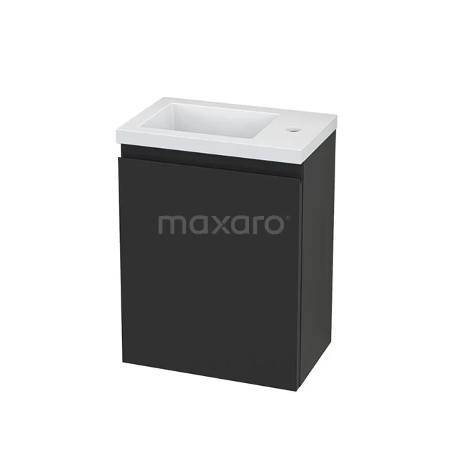 Toiletmeubel met Wastafel Mineraalmarmer Modulo+ Pico Carbon 40cm BMC001140