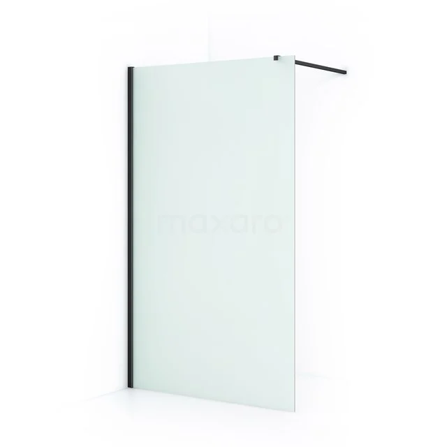 Diamond Inloopdouche | 120 cm Zwart chroom Matglas Vaste wand IDA12117BCN