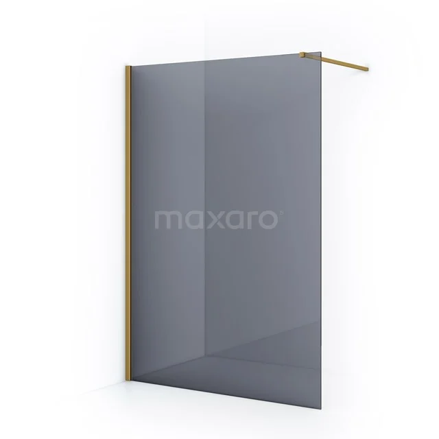 Diamond Inloopdouche | 140 cm Goud Rookglas Vaste wand IDA14111GGN