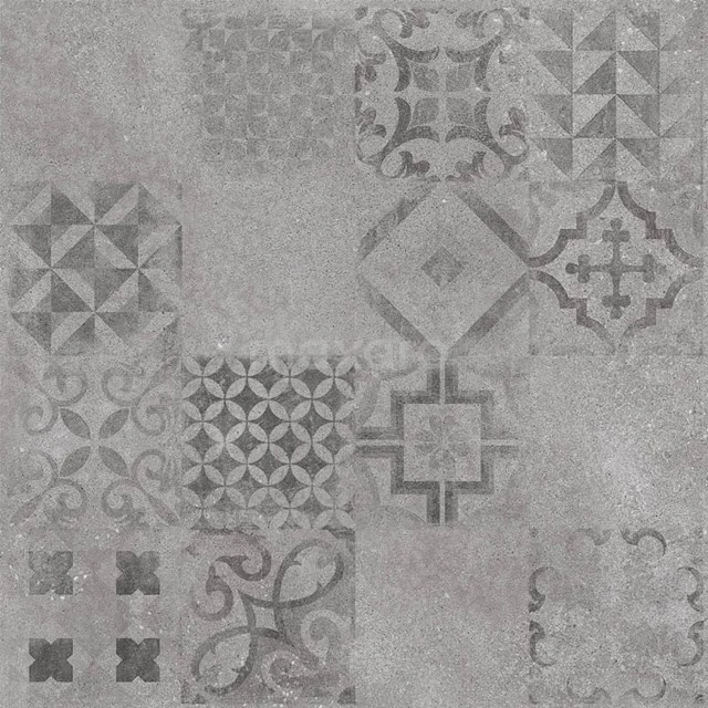 Tegelsample, Vloer-/wandtegel, Matera Grey Decor 503-0713TS
