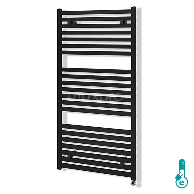 Zeus  Radiator Elektrisch | 60x120 cm Mat zwart 1160 W att Aluminium DR57_0612SBN-E
