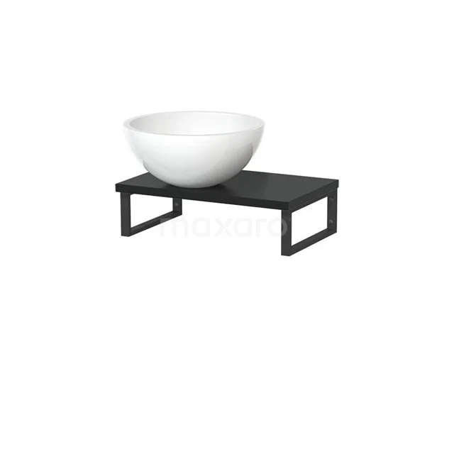 Modulo Pico Basin worktop with basin | 41 cm Matte white High-gloss white Mineral marble TMK01-00252