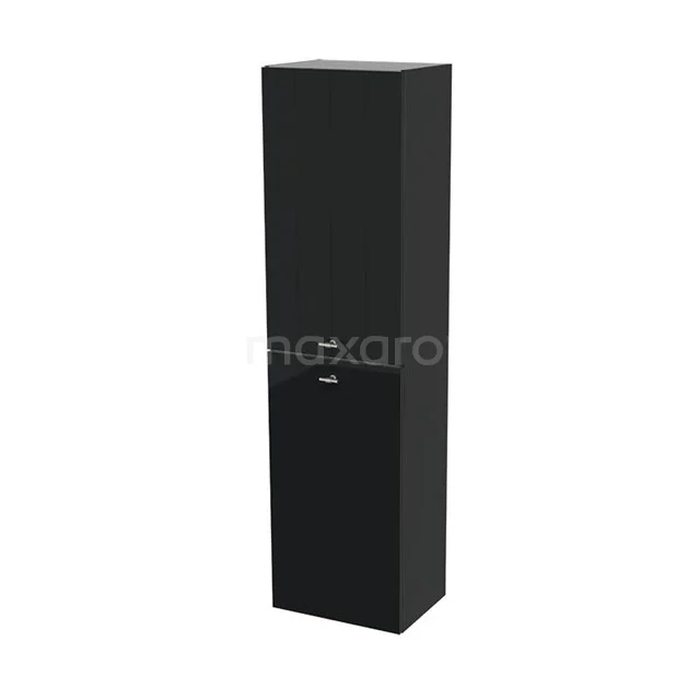 Grande Badkamerkast | 150 cm Hoogglans zwart Lamel front 4 vakken BKK35-00017