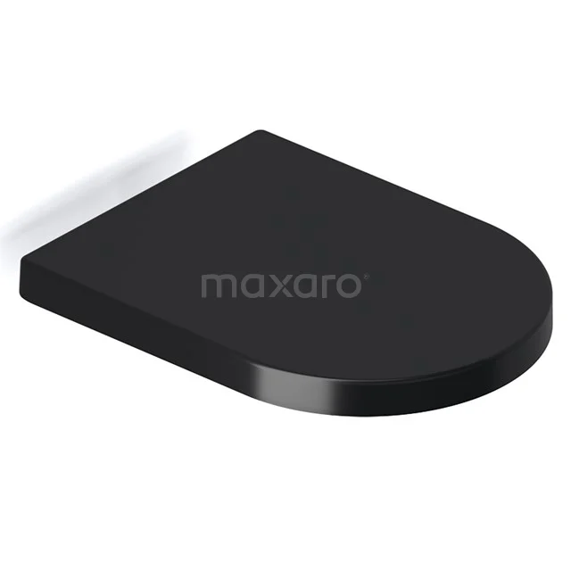 Wc-bril verdikt Mat zwart incl. Softclose en Quick release 500.0220MB
