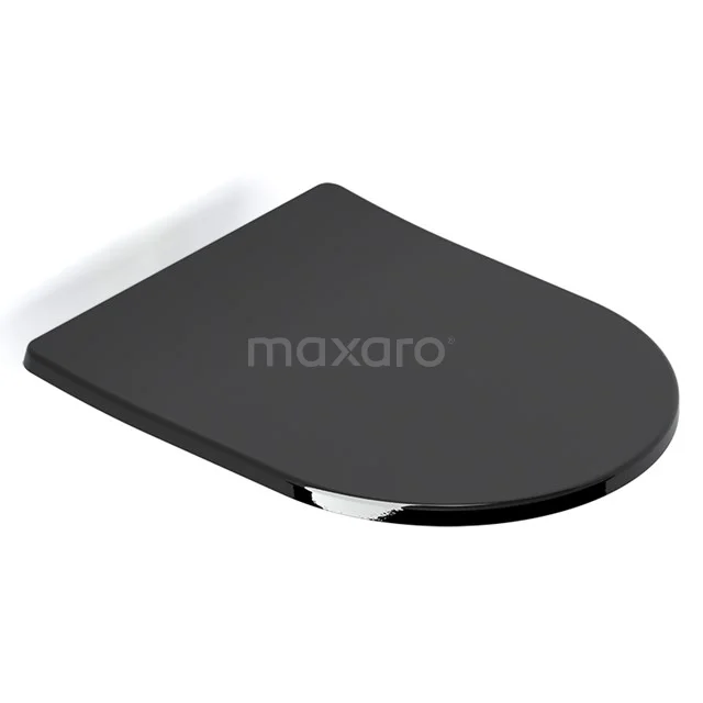 Wc-bril verdund Glanzend zwart incl. Softclose en Quick release 500.0233GB