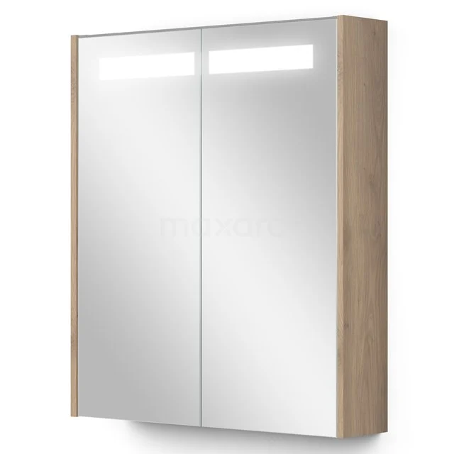 Mirror cabinet with lighting Modulo 60x70cm Light brown oak K99-0600-59008-34