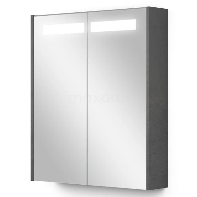 Mirror cabinet with lighting Modulo 60x70cm Dark grey concrete K99-0600-59008-51