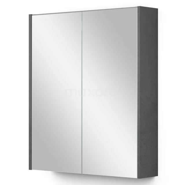 Mirror cabinet with lighting Modulo 60x70cm Dark grey concrete K99-0600-59009-51