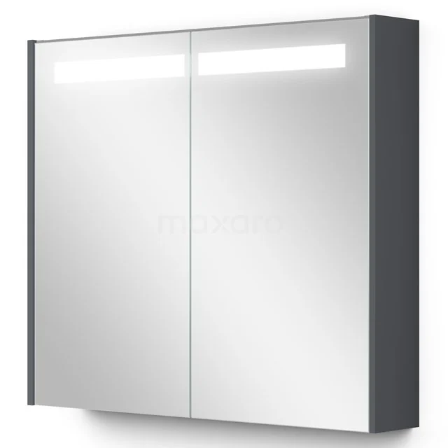 Spiegelkast Met Verlichting Modulo 80x70cm Donkergrijs K99-0800-59008-06