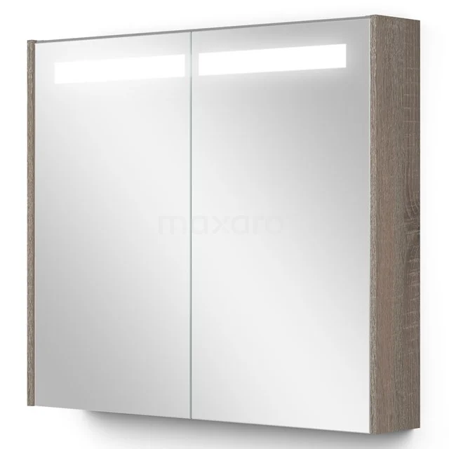 Mirror cabinet with lighting Modulo 80x70cm Oak K99-0800-59008-32