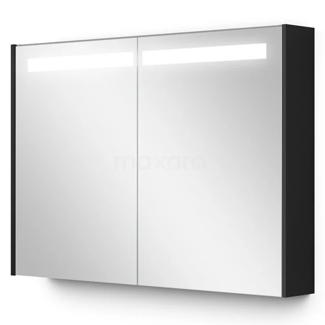 Mirror cabinet with lighting Modulo 100x70cm Matte black K99-1000-59008-01