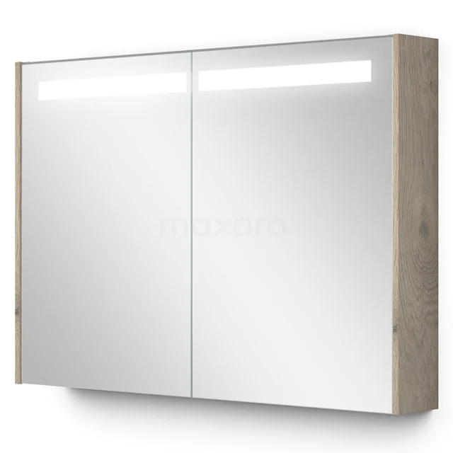 Mirror cabinet with lighting Modulo 100x70cm Light grey oak K99-1000-59008-33