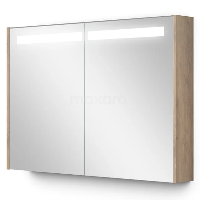 Mirror cabinet with lighting Modulo 100x70cm Light brown oak K99-1000-59008-34