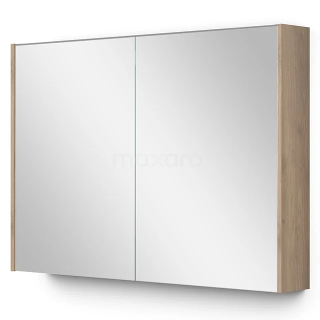 Mirror cabinet with lighting Modulo 100x70cm Light brown oak K99-1000-59009-34