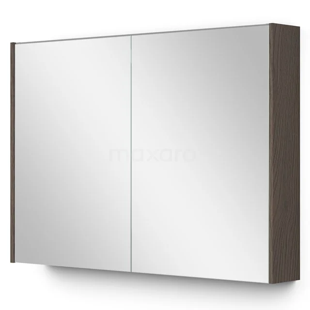 Hölzerner Badschrank mit Spiegeltüren, minimalistisches Design, ideal für Stauraum in modernen Bädern.