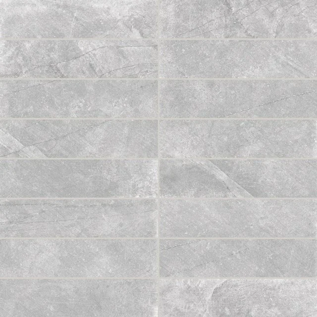 Vloer/Wandtegel Avanto Silver 7,5x30cm Natuursteenlook Grijs Gerectificeerd 503-100302