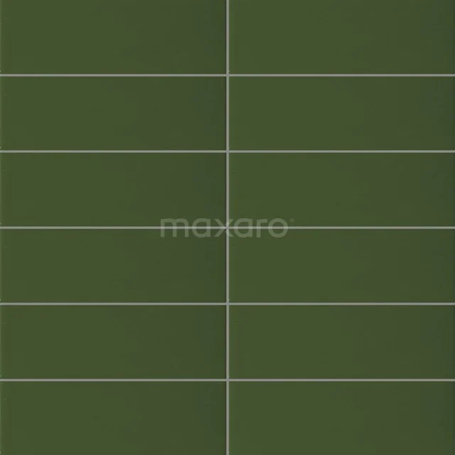 Wandfliese Century Matt Grün 10x30cm Uni Grün 501-120102 Dunkelgrüne keramische Wandfliese mit glänzender Oberfläche, ideal für eine stilvolle Badezimmerwand.