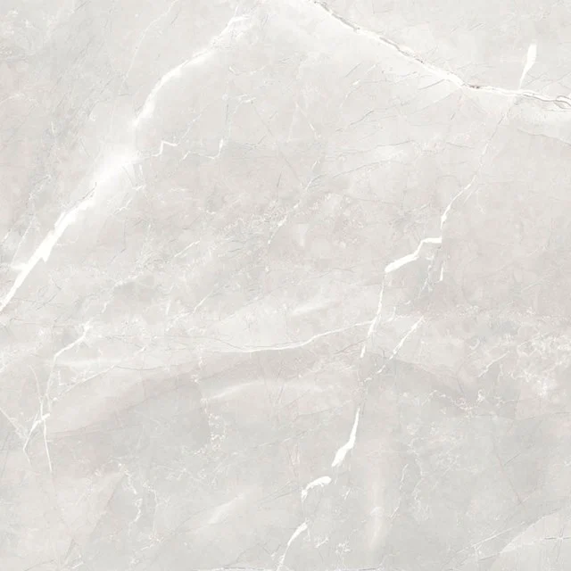Vloertegel/Wandtegel Frost Light Grey 60x60cm Natuursteenlook Grijs Gerectificeerd 503-080101