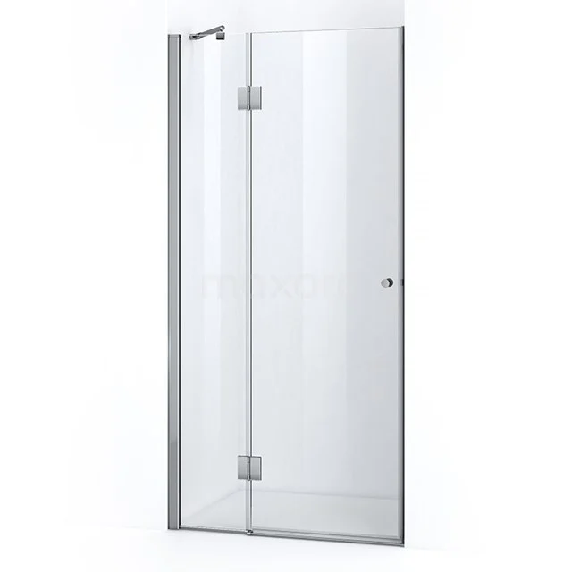 Zircon Allure Duschtür | 90 cm Chrom Drehtür WZD36011 Glasene Duschtür mit Scharnieren, klare Ausführung, eleganter Aluminiumrahmen, ideal für moderne Bäder.