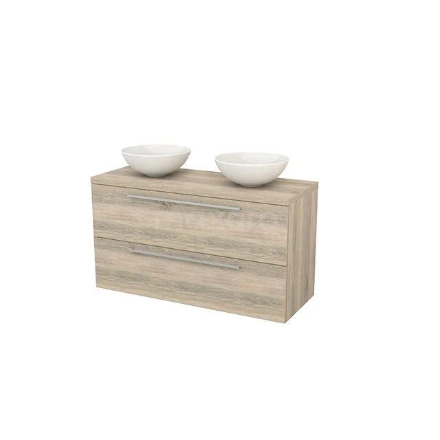 Wooden vanity units with basin, modern oak look and clean lines; ideal for functional bathroom style.